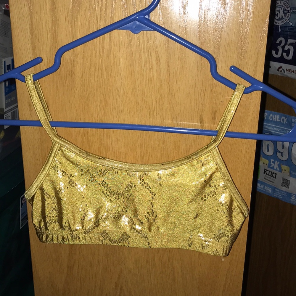 Gold dance top